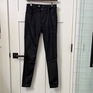 Kut from the Kloth Jet Black Coated Skinny Jeans